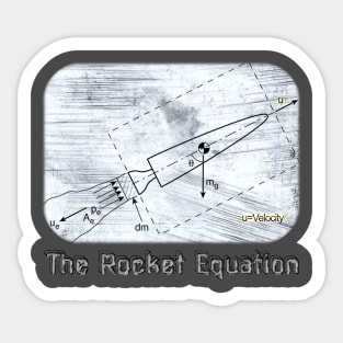 The Rocket Equation from Real Physics Sticker